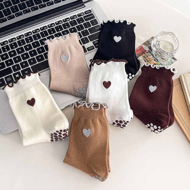Yoga Socks Women Cotton Heart  - Pilates Yoga Origin ulasan dan harga