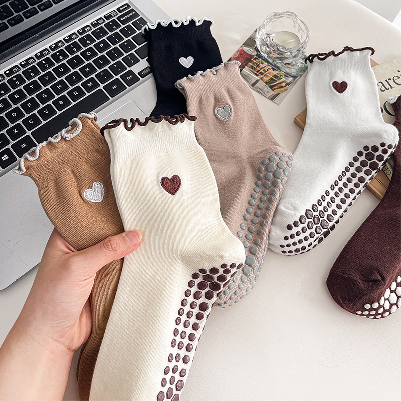 Yoga Socks Women Cotton Heart  - Pilates Yoga Origin ulasan dan harga