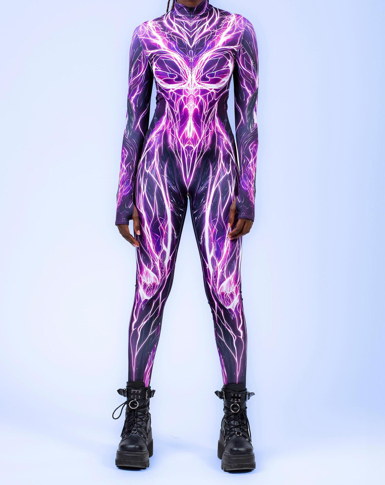 Women Cool Cyber Cosplay Jumps - Pilates Yoga Wear ulasan dan harga