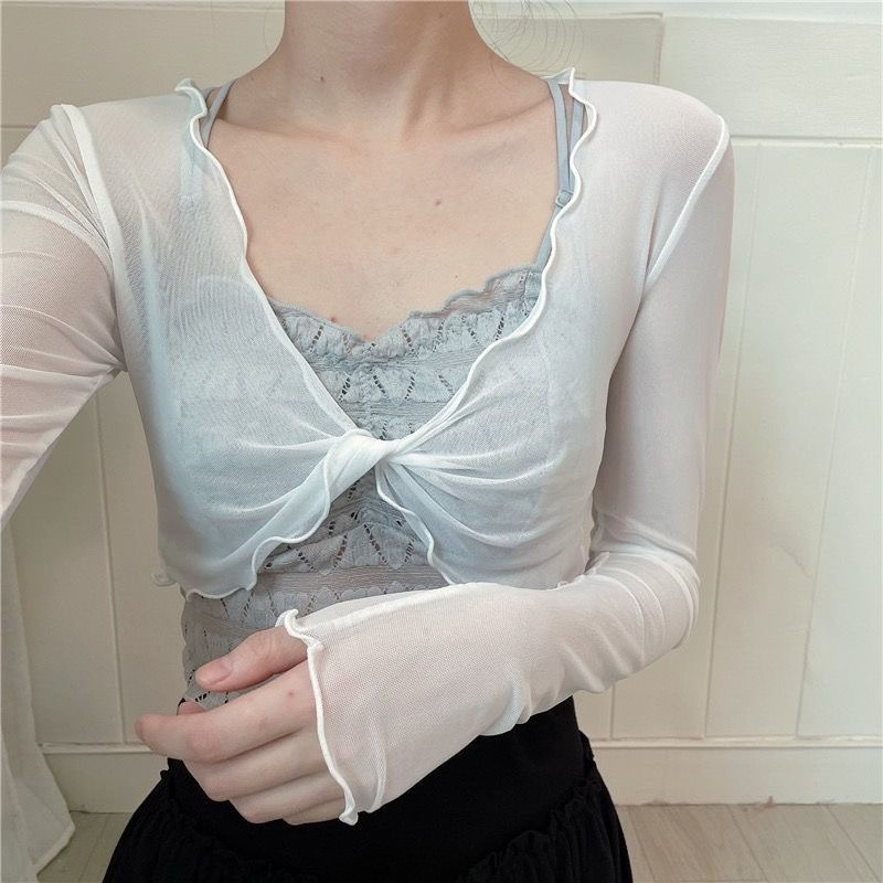 Women's Mesh Ballet Cover Up C - Pilates Yoga Wear ulasan dan harga