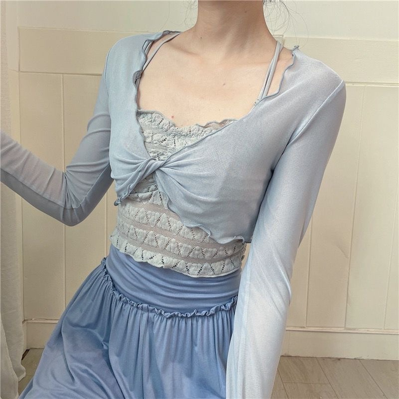 Women's Mesh Ballet Cover Up C - Pilates Yoga Wear ulasan dan harga
