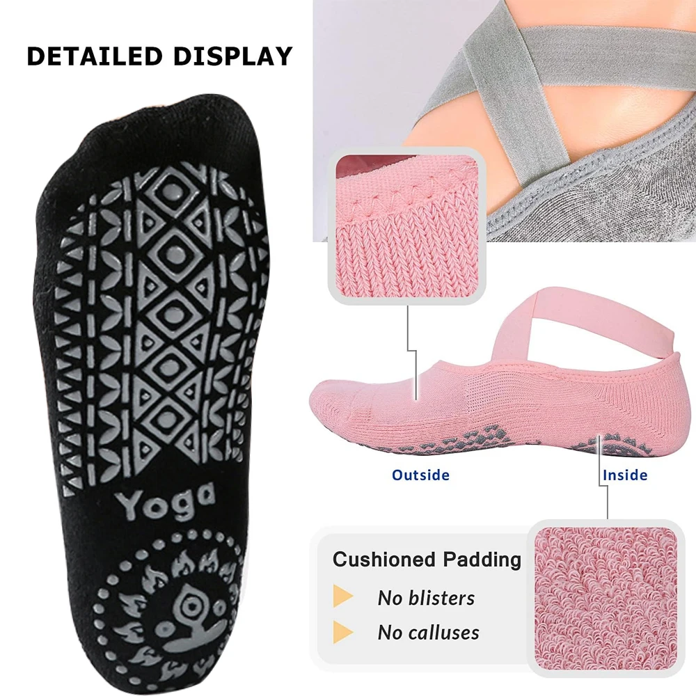 1Pair Yoga Socks for Women Non - Pilate Yoga Workout ulasan dan harga
