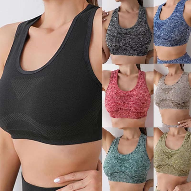 Women Sports Bra Top Push Up F - Pilates Yoga Wear ulasan dan harga