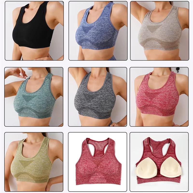 Women Sports Bra Top Push Up F - Pilates Yoga Wear ulasan dan harga