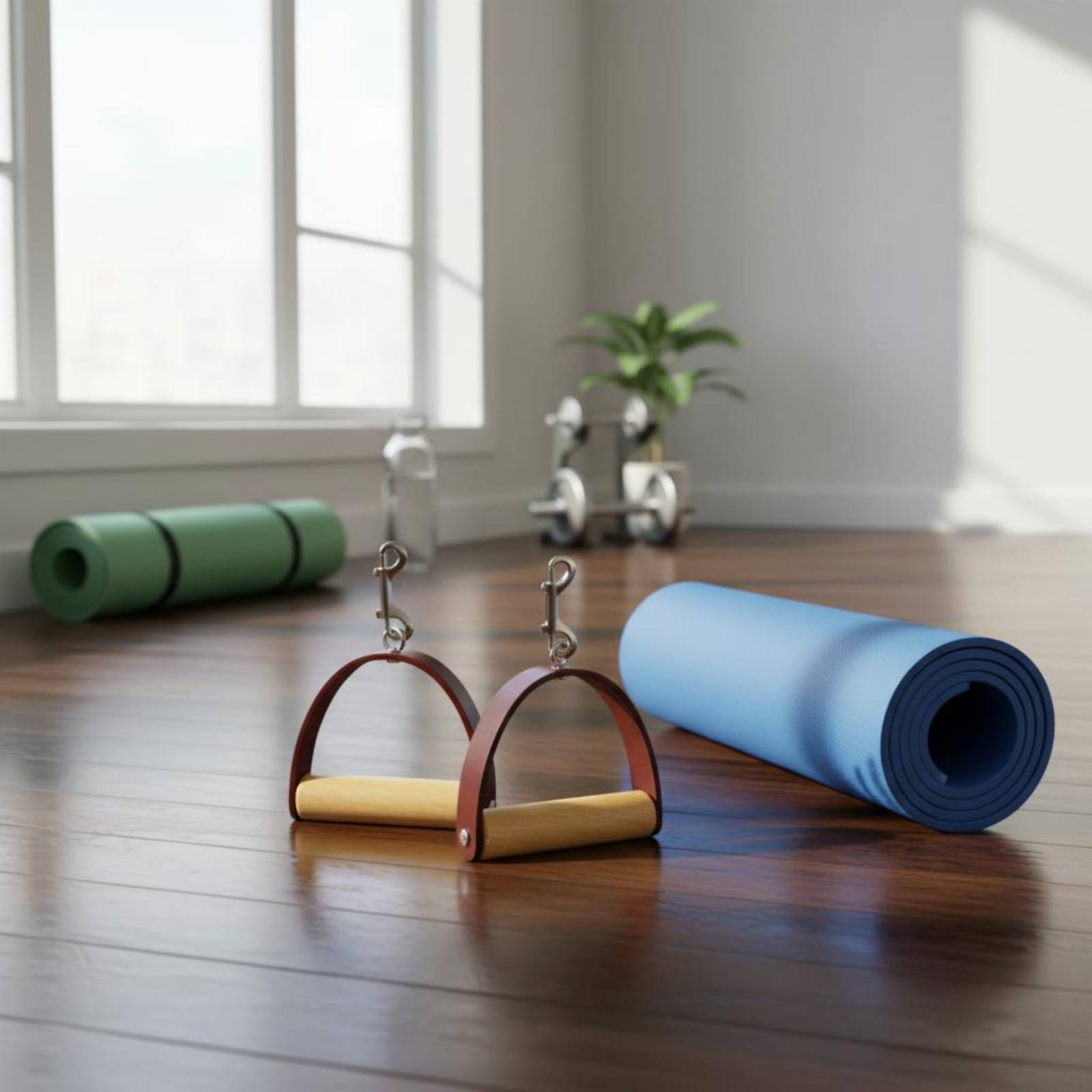 2Pcs/Set Pilates Leather Handl - Pilates & Yoga Unleashed Studio ulasan dan harga