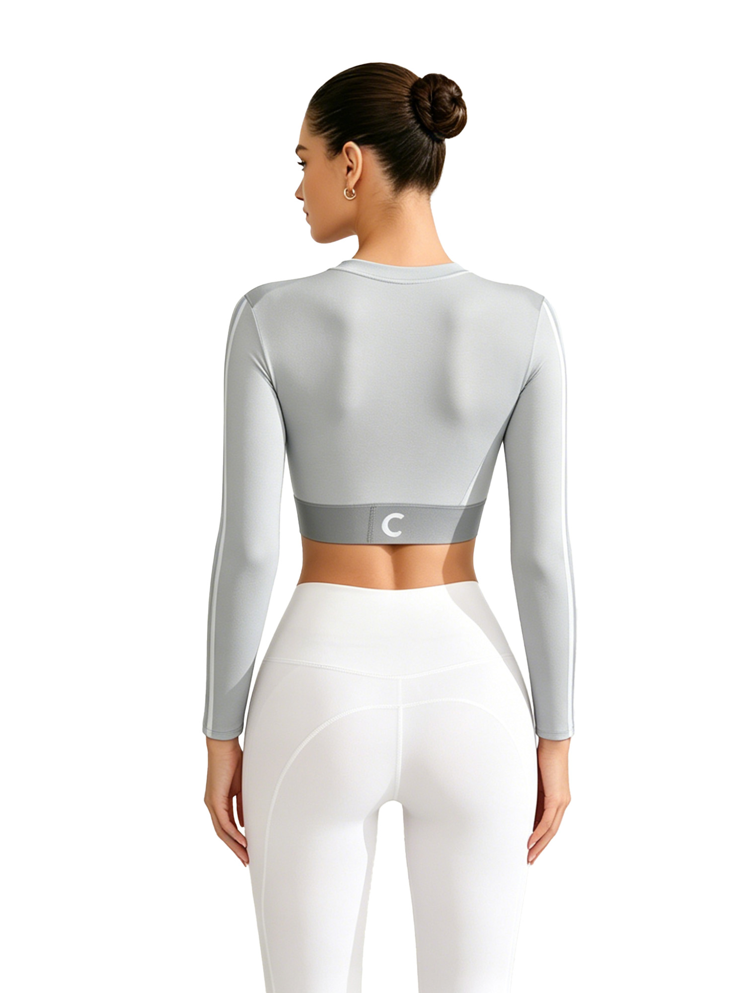 Women's Yoga Crop Top Sleeve L - Pilates Yoga Top ulasan dan harga