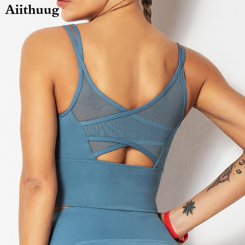 Aiithuug Yoga Bras Fitness Shi - Pilates Yoga Top ulasan dan harga
