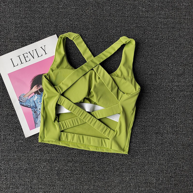 Women Sports Bra Top Push Up F - Pilates Yoga Wear ulasan dan harga