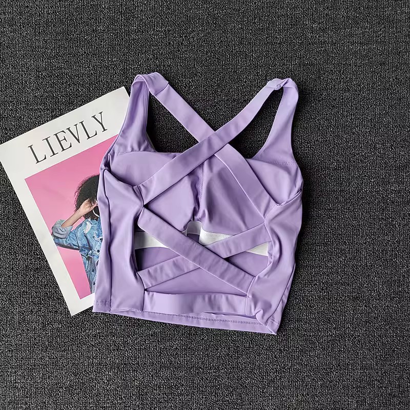 Women Sports Bra Top Push Up F - Pilates Yoga Wear ulasan dan harga
