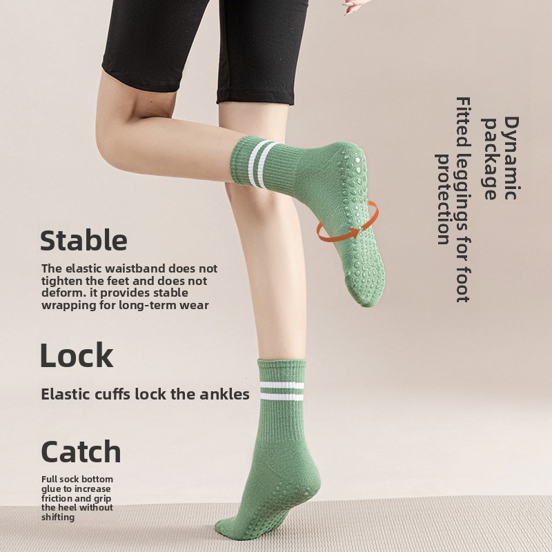 That girl Women Mid Calf Doubl - Pilate Yoga Workout ulasan dan harga