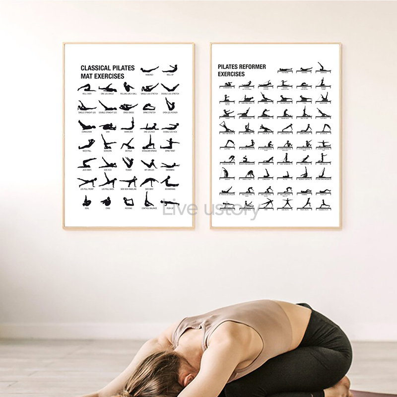 Frameless Pilates Workout Char - Pilate Yoga Workout ulasan dan harga