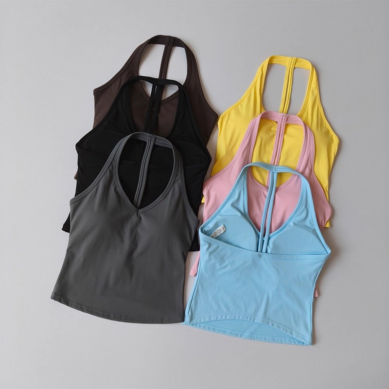Sports Bra Women's V-neck Halt - Pilates Yoga Wear ulasan dan harga