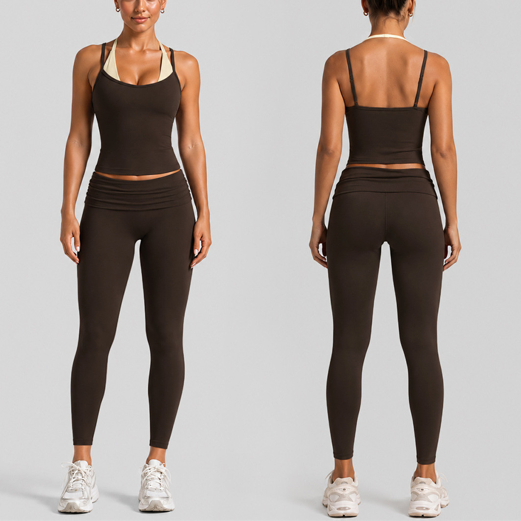 Pad Women Block Dot Halter Dou - Pilates Yoga Wear ulasan dan harga