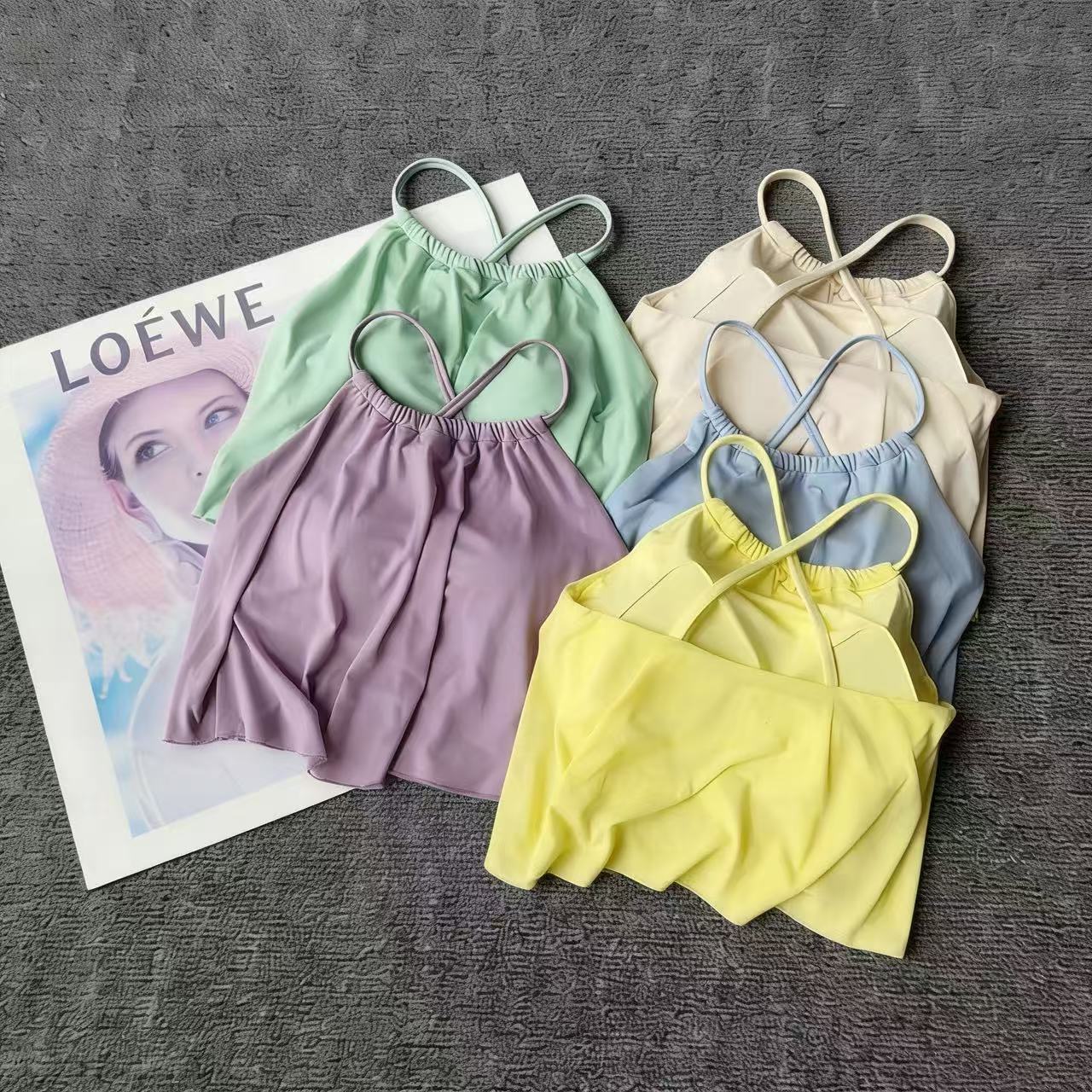 Mesh 2‑in‑1 Halter Sports Tank - Pilate Yoga Workout ulasan dan harga