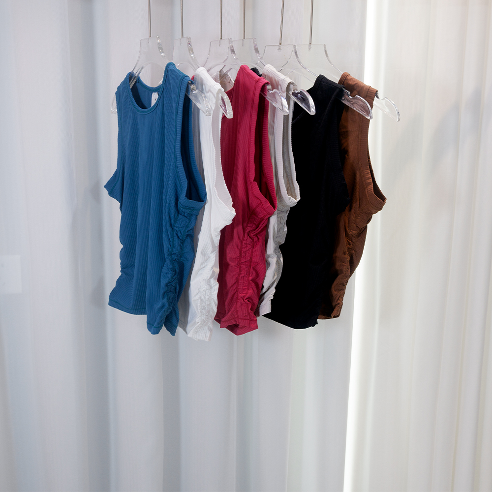 Summer Yoga Wear Ribbed Tank T - Pilates Yoga Wear ulasan dan harga