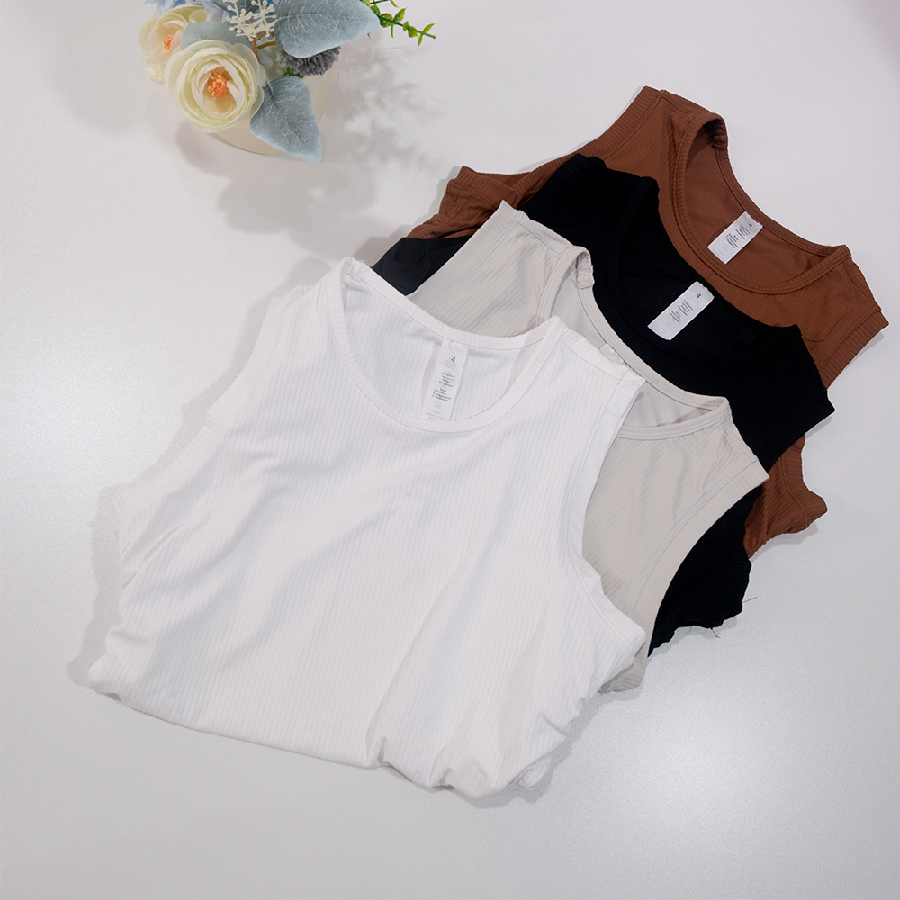 Summer Yoga Wear Ribbed Tank T - Pilates Yoga Wear ulasan dan harga